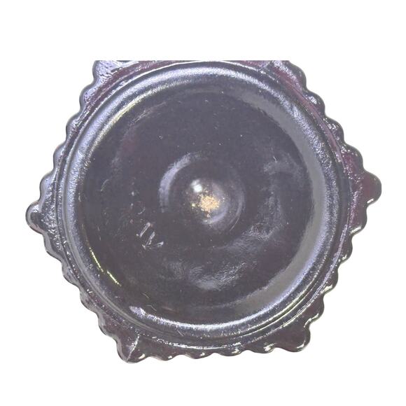 Avon Cape Cod Ruby Red 5" Footed Coffee Cup Set of 4 - Picture 5 of 5